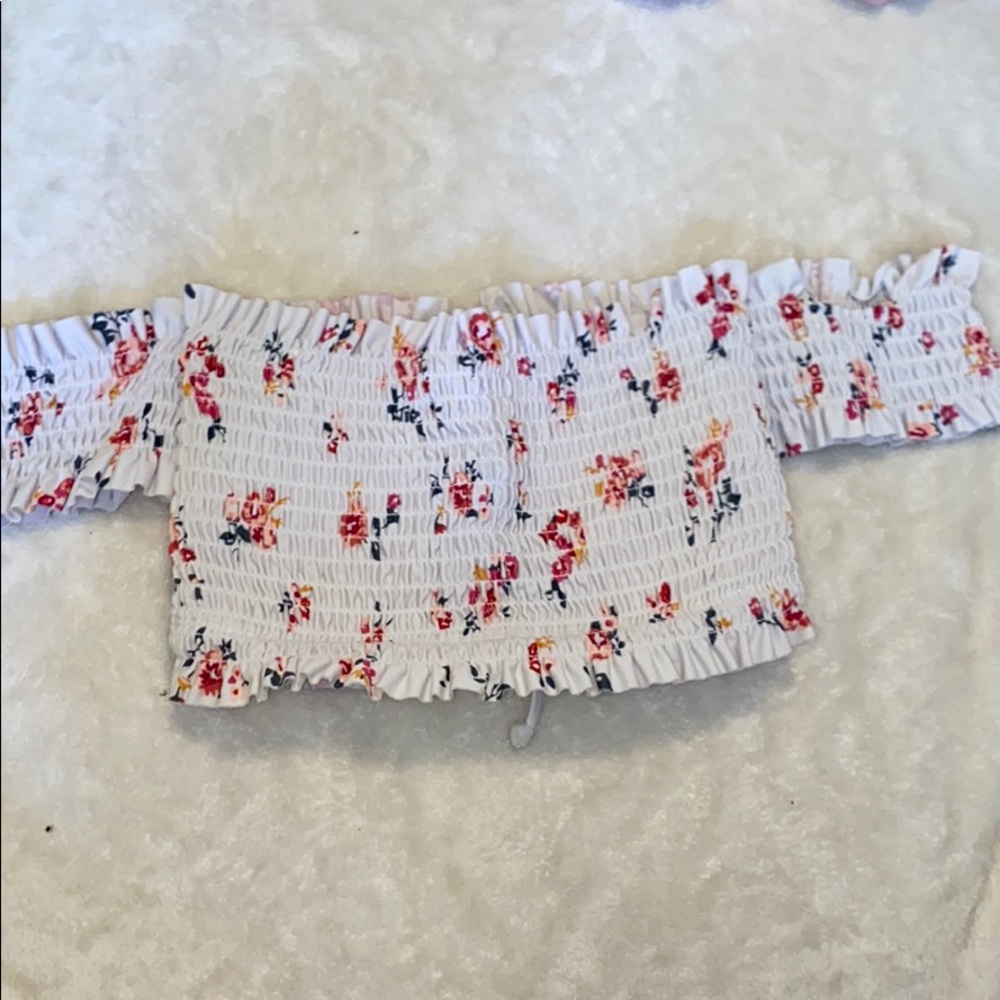 Off the shoulder bathing suit top